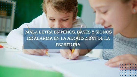 Imagen destacada para entrada Mala letra en niños